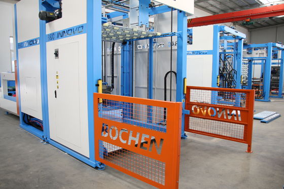 Полностью автоматизированный штабелер для паллет с переворотом для гофрокартона 12000 шт/час