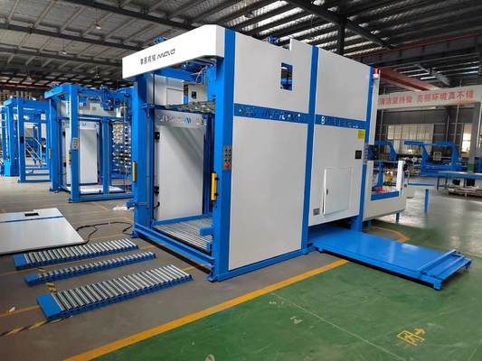 Auto Flip flop Stacker Machine automating paper counting turning and stacking processes for workflow in corrugated cardboard production