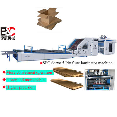 Servo Type 5 Ply Automatic Corrugated Board Флейта ламинирующая машина 3 в 1 SFC2200 Флейта ламинирующая машина
